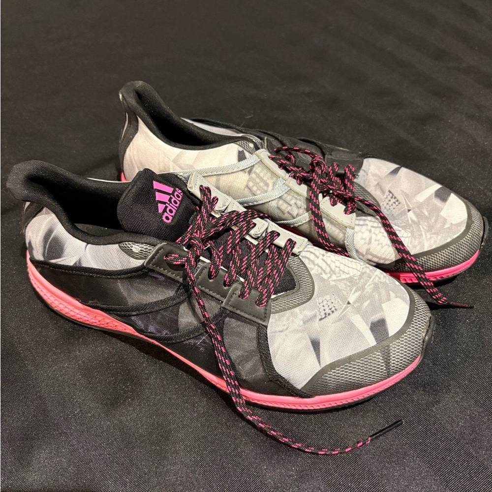 Adidas Women's Athletic Shoes in Gray and Pink